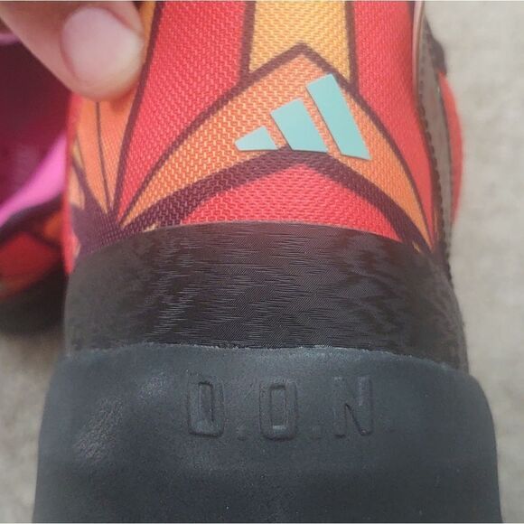 Adidas D.O.N. Issue 4 Day Of The Dead Orange Men Basketball Sneakers Size 13.5 - Picture 6 of 8